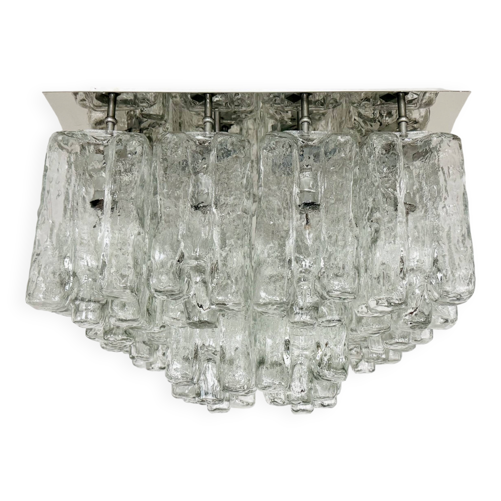 Large Austrian Granada Flush Light by J.T. Kalmar