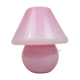 Lampe en verre de Murano Venini spirale rose et blanche