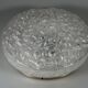 1960s 1970s Ceiling Lamp Ice Glass Doria Germany Space Age Design