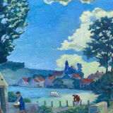 Landscape signed Charlot 1969-1973