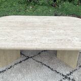 Travertine coffee table, 1970s.