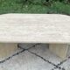 Table basse en travertin, années 70