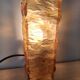 Amber molded glass wall lamp, 1960-70