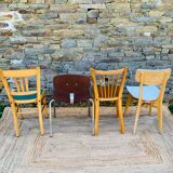 Set of 8 mismatched chairs
