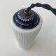 Paire d’anciennes suspensions coniques en opaline vintage
