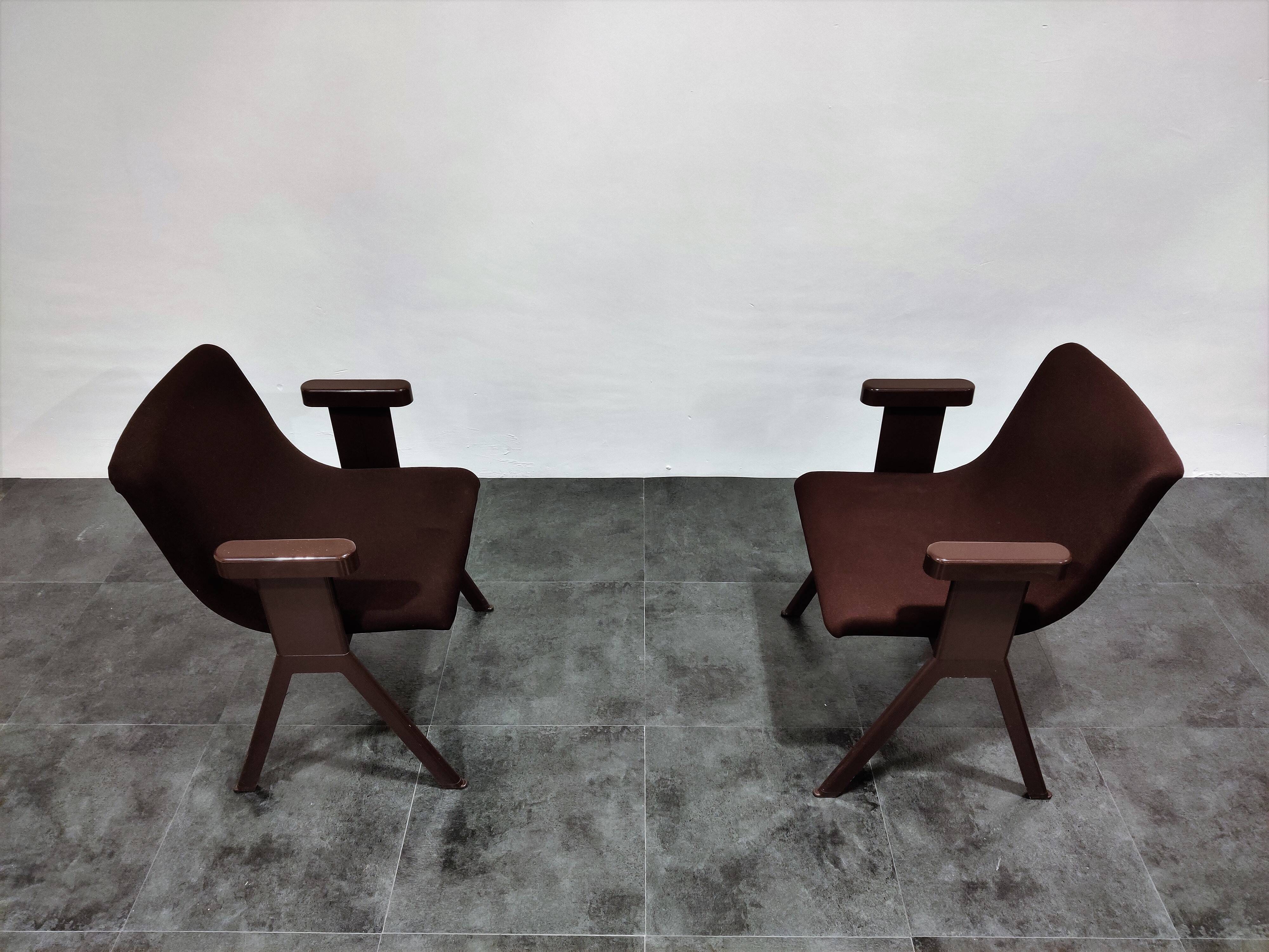 Mid century armchairs by Ettore Sottsass for Olivetti, 1970s