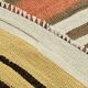 2x12 Warm Earth Tones Striped Lon Kilim Runner Rug, 65x366 Cm