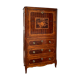 Secretary in veneer wood and walnut period transition xviii eme century