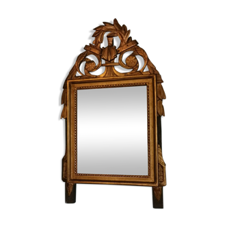 Mirror Louis XVI gilded carved wood - 64x38cm