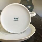 Tea cups and under white porcelain cups