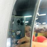 Miroir ovale vintage en verre Knitter Duro