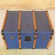Blue vintage trunk