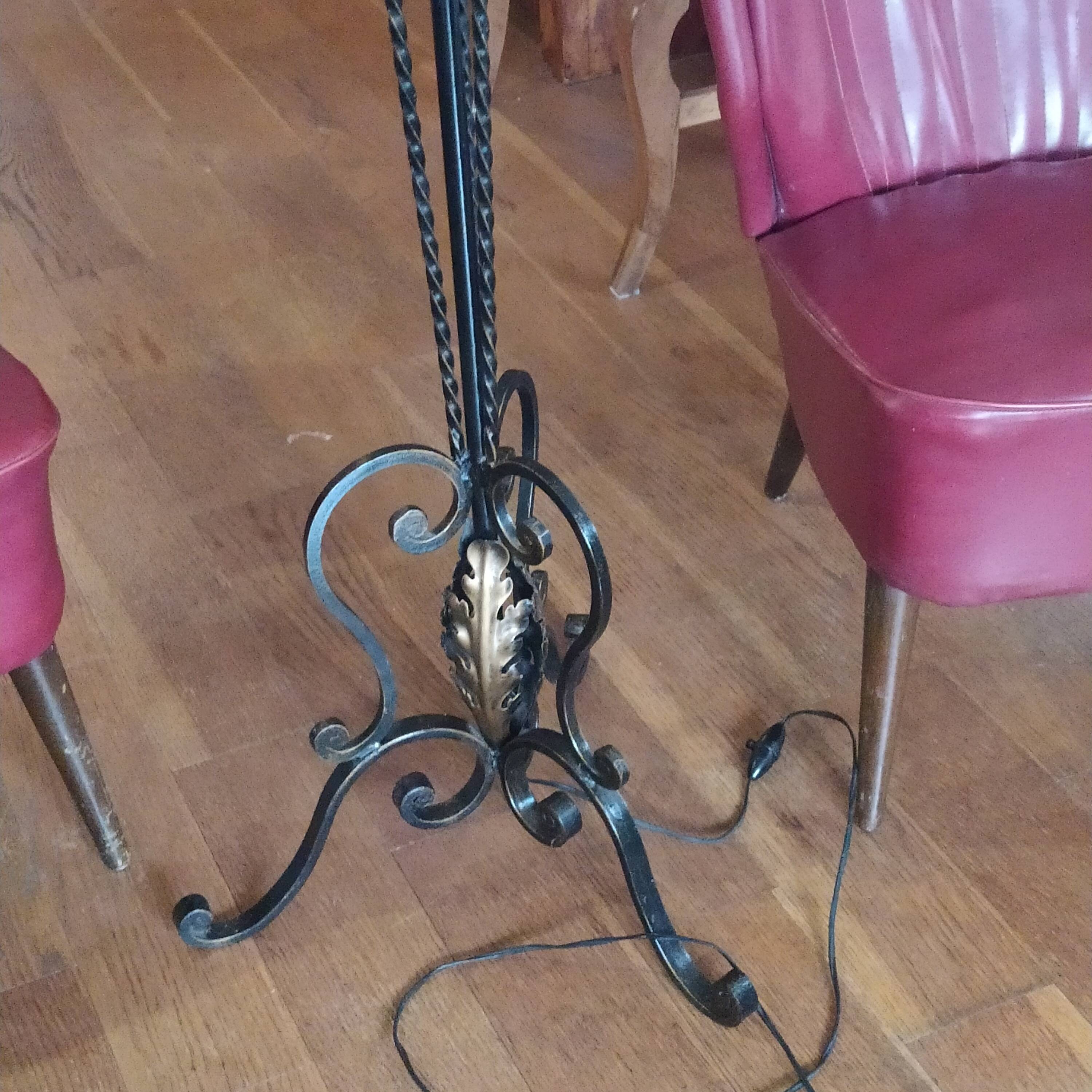 1950 wrought iron lampshade