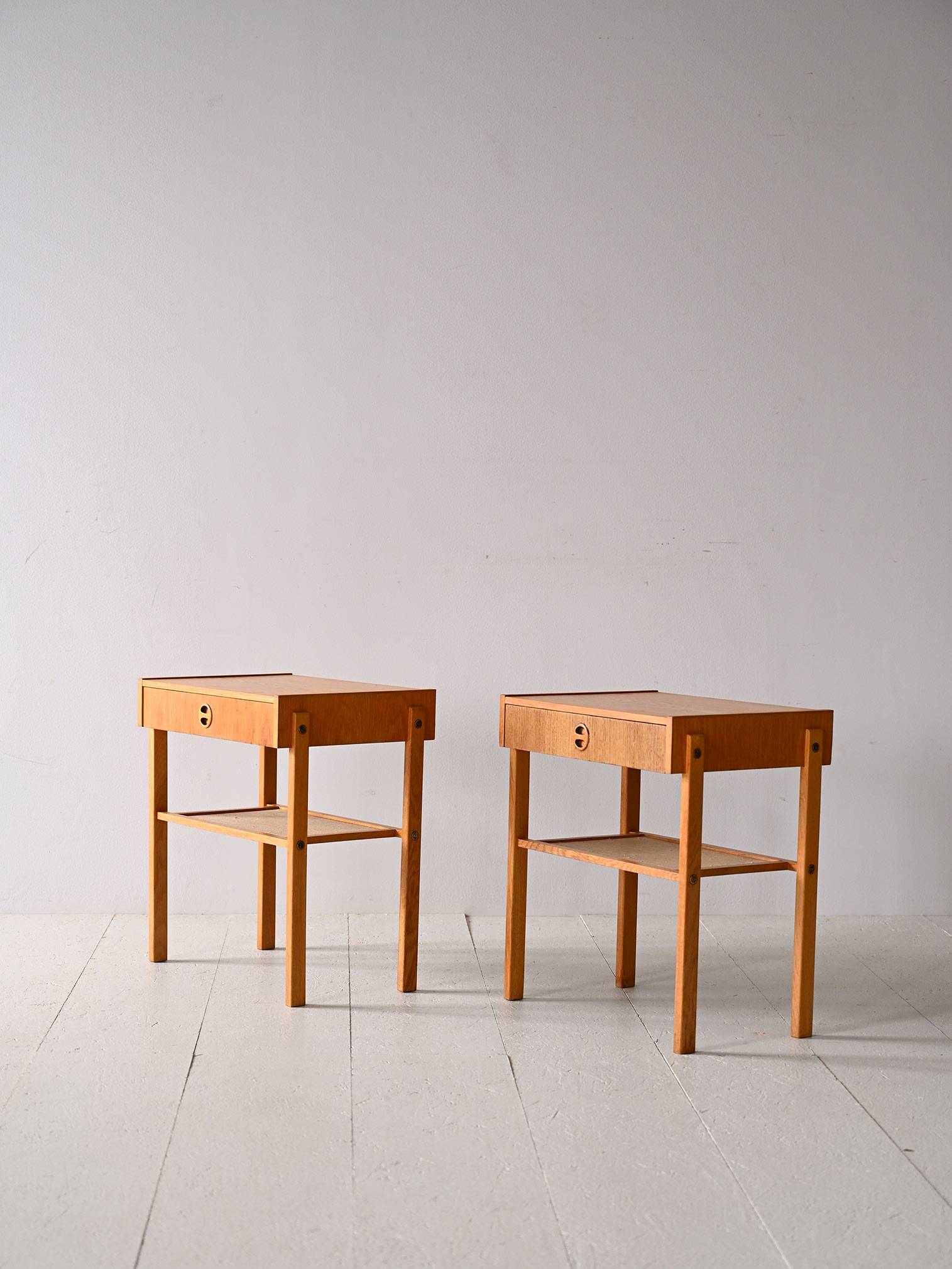 Pair of vintage nightstands by AB Carlström