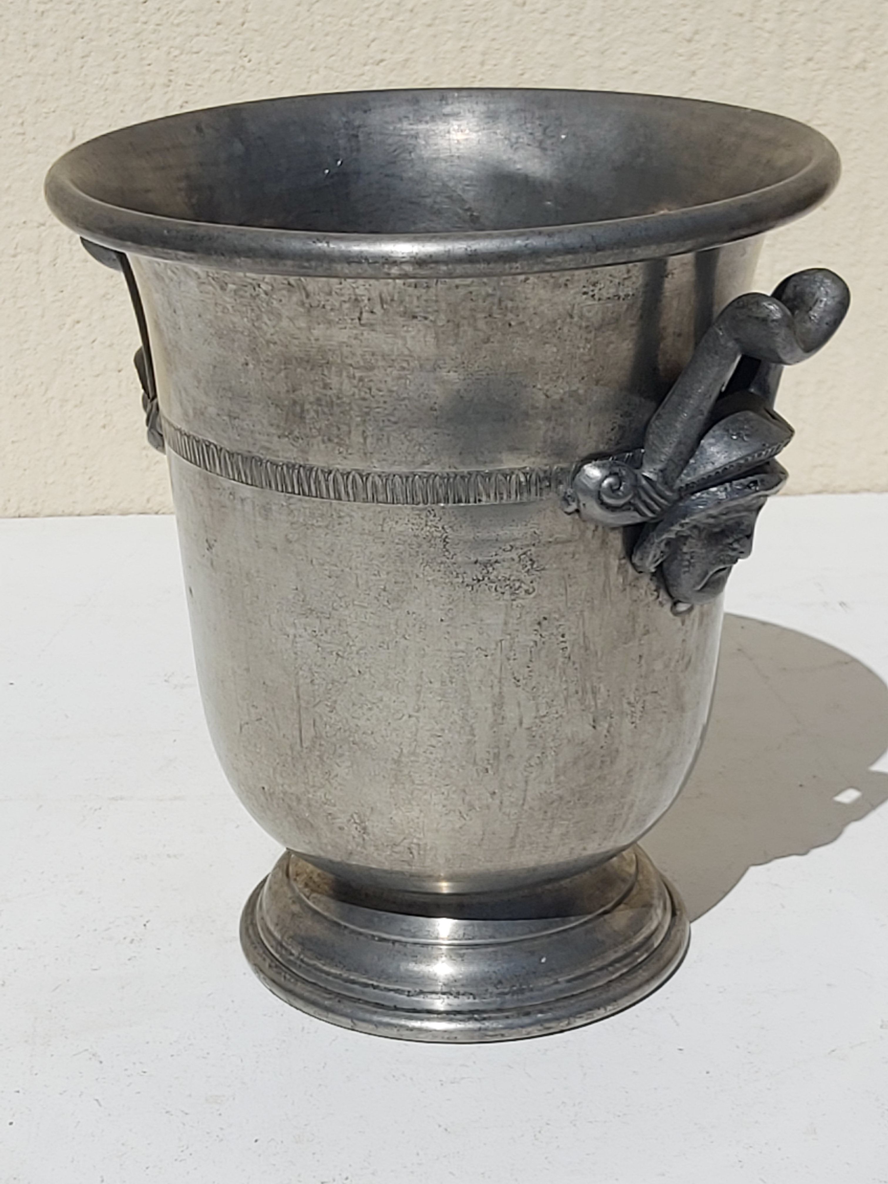 Vintage tin champagne bucket