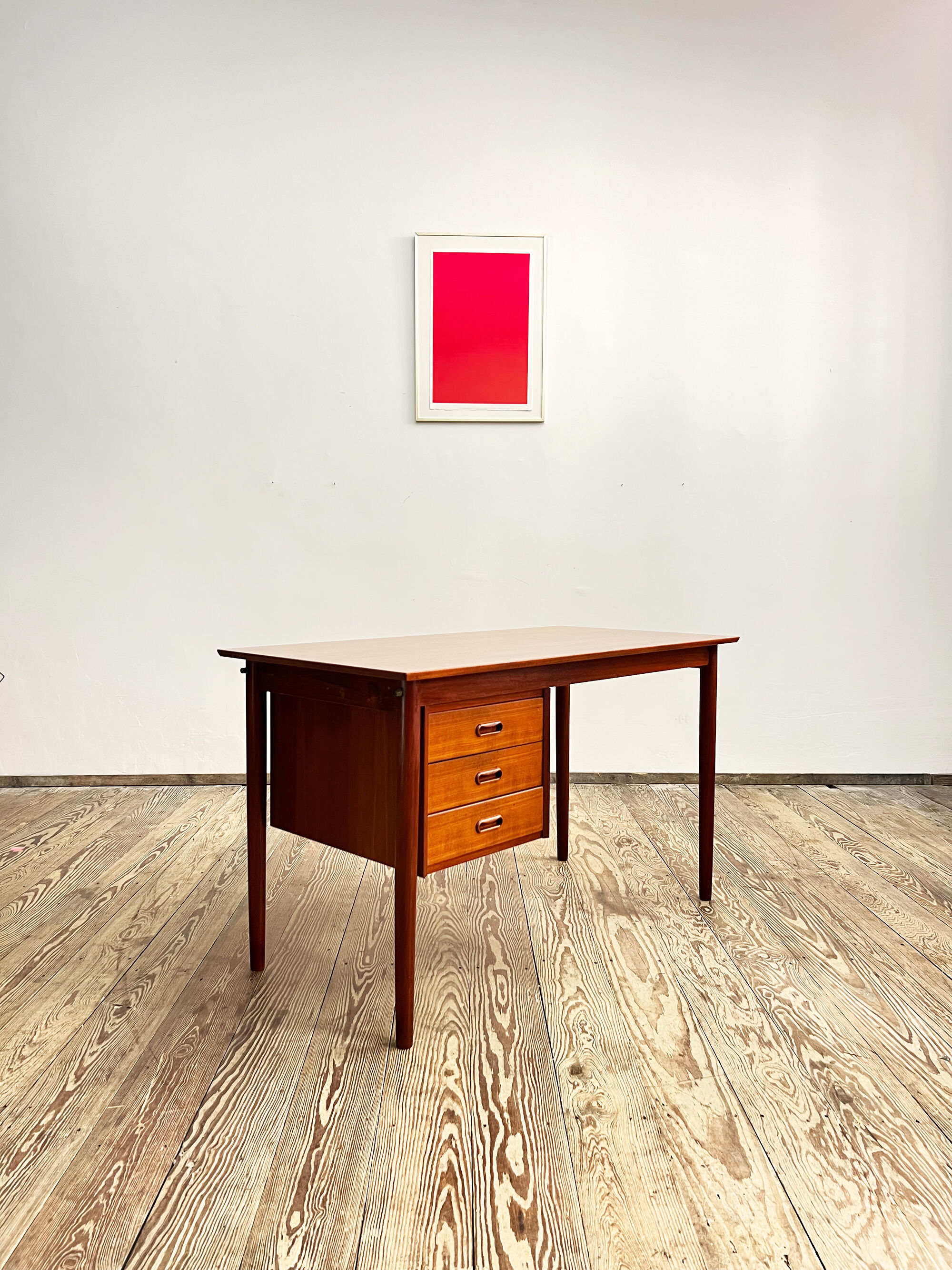 Danish mid-century modern teak writing desk by Arne Vodder, 1960s