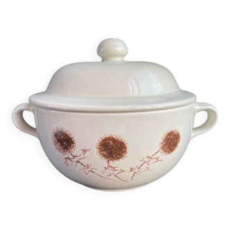 Sarreguemines thistle soup tureen