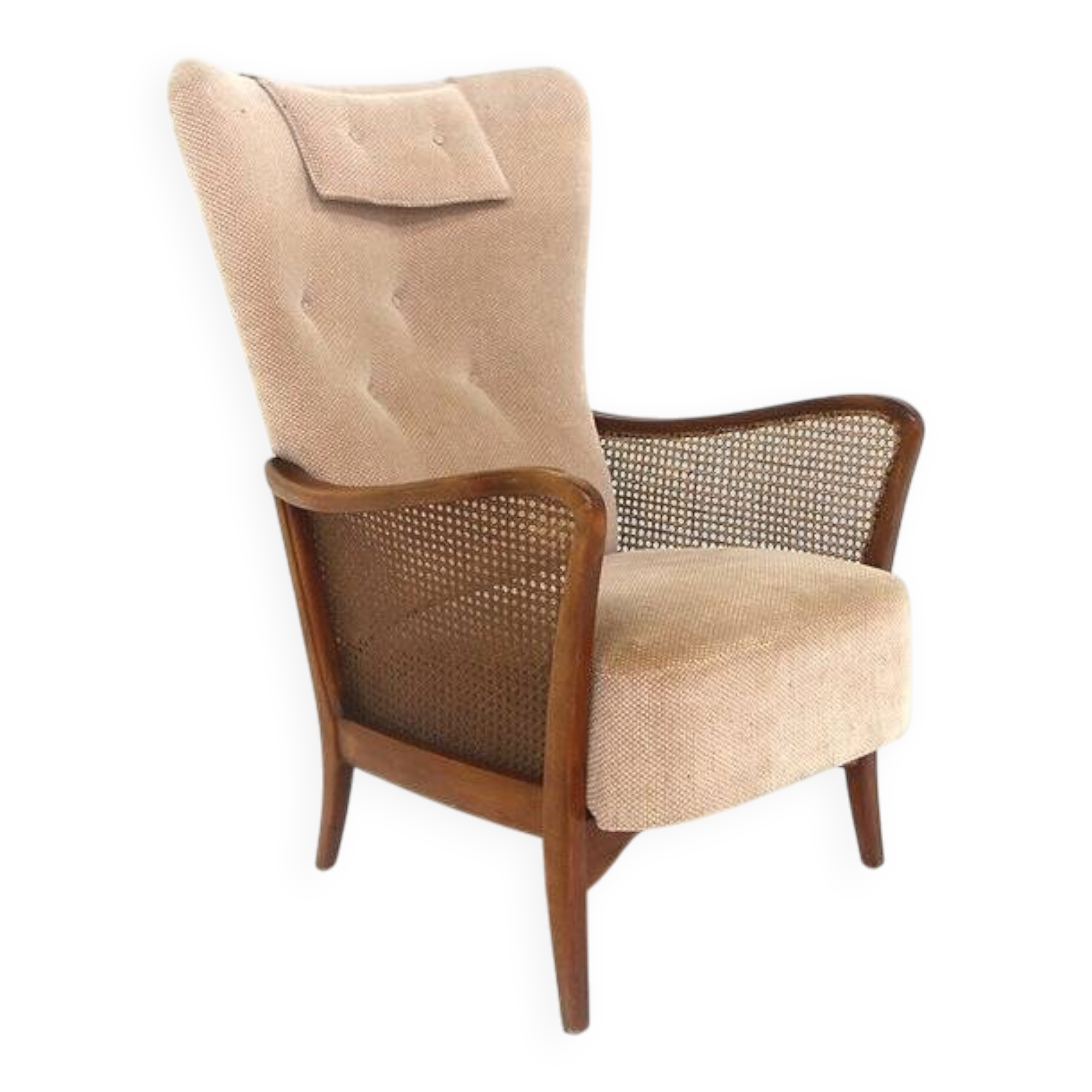 Scandinavian armchair in beech, Swedish Modern, Sweden, 1940