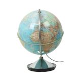 Lampe globe terrestre imprimé en Italie par GDP, 1967