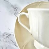 Pair of white porcelain teacups from Wedgwood