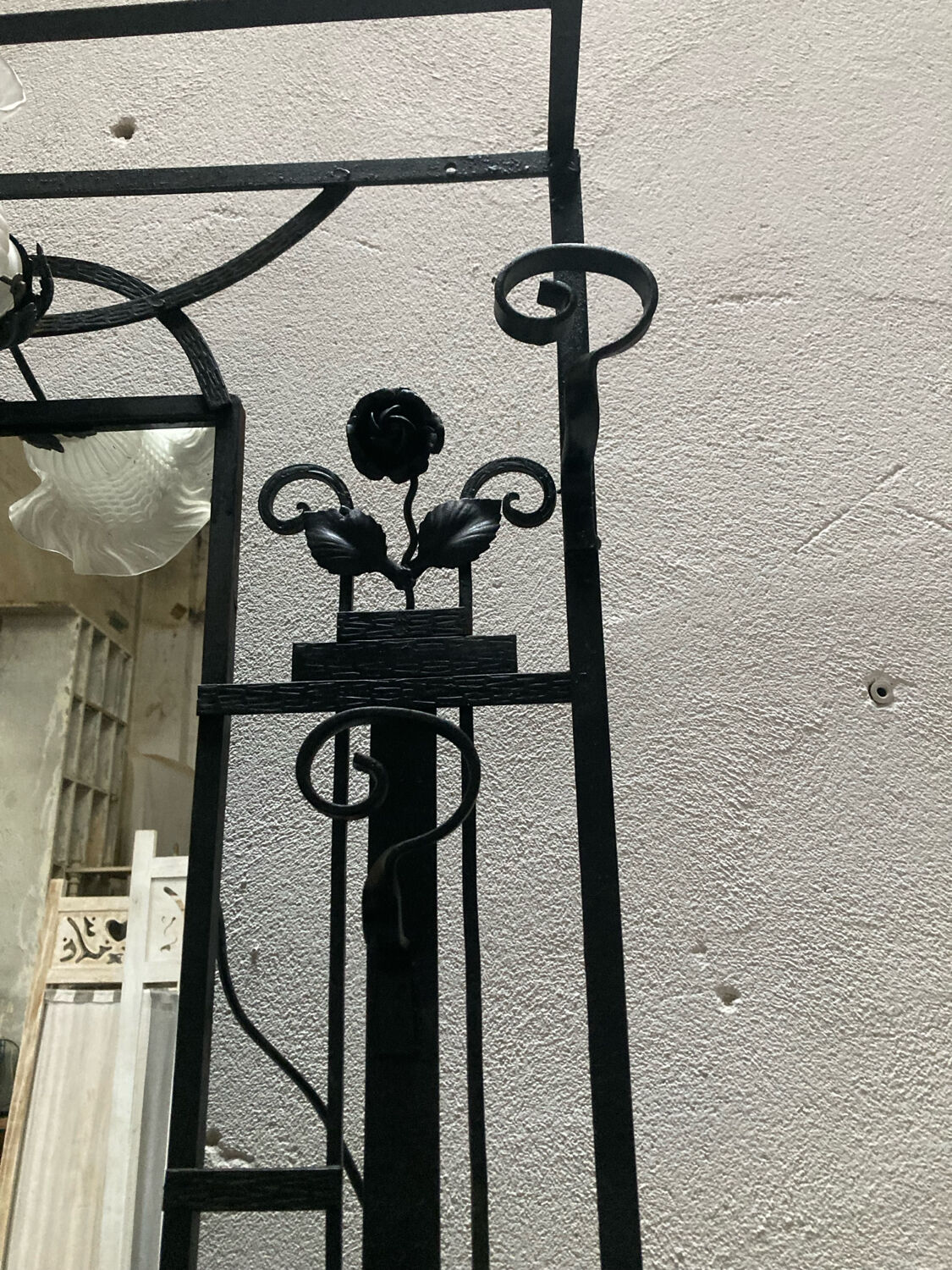 Art Deco coat rack wrought iron wardrobe