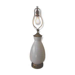 Lampe à tirette en porcelaine