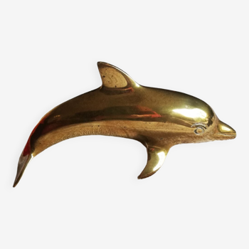 Dolphin vintage brass 20 cm