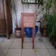 Louis XVI (Directoire) style curtained occasional furniture or bedside table