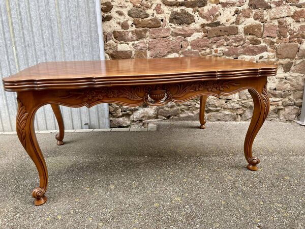 Spectaculaire Table à rallonges française style Louis XV vintage 1980 rococo Provence 260cm