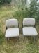 Set of two 1970s tweed armchairs.