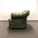 Handcrafted Chesterfield Club Armchair in Earthy Green Tone