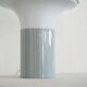 1960s metal and opaline mushroom table lamp