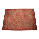 Interesting big abstract geometric modernist bouclé carpet / rug, around 1950s