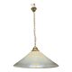 White Murano Glass Pendant Light with Black Rim, Italy, Mid-Century
