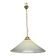 White Murano Glass Pendant Light with Black Rim, Italy, Mid-Century