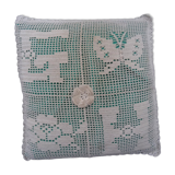 Vintage crochet cushion