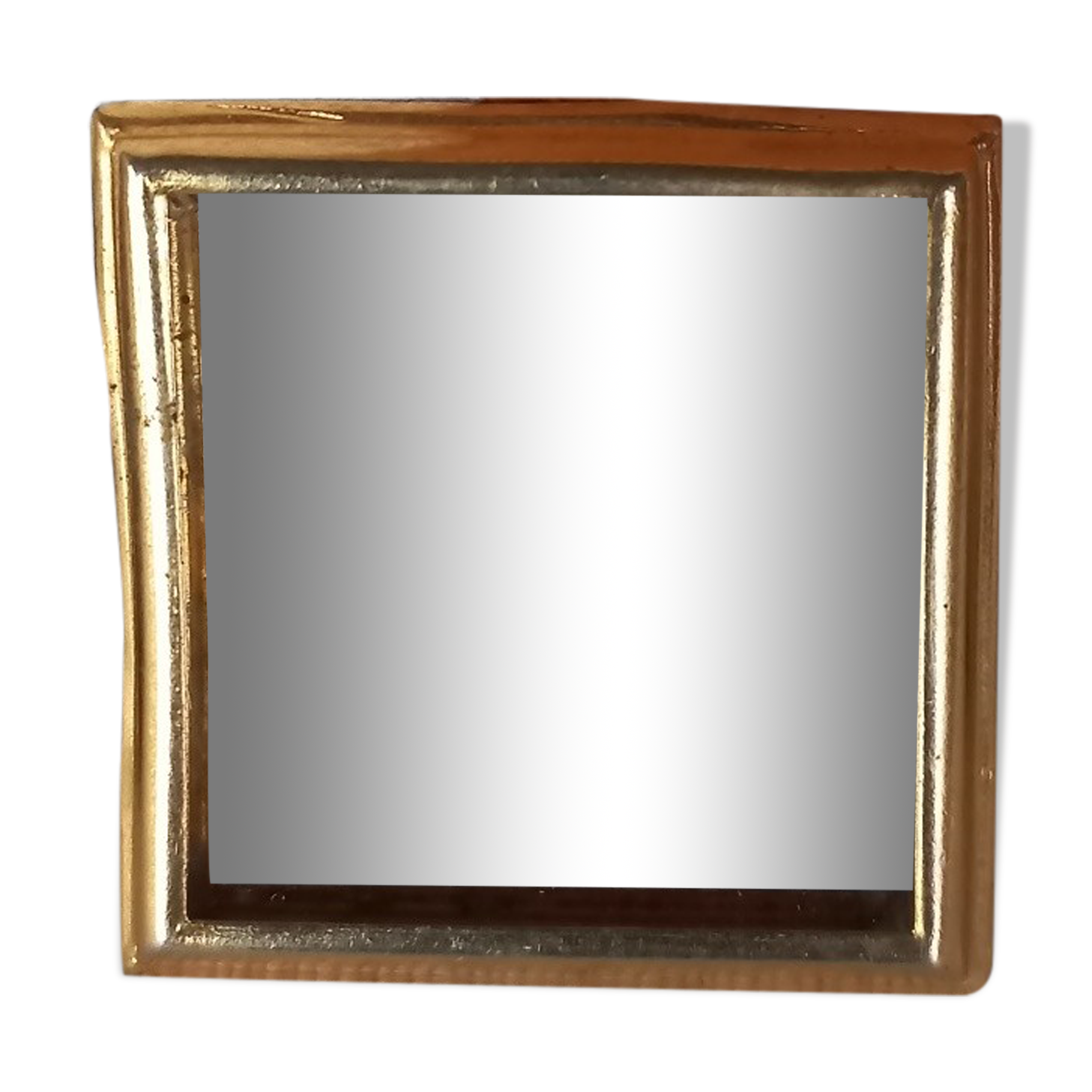 Miroir doré 3,5x3,5cm