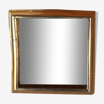 Miroir doré 3,5x3,5cm