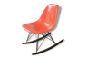 Eames Chair rocker rocking chair red orange herman miller