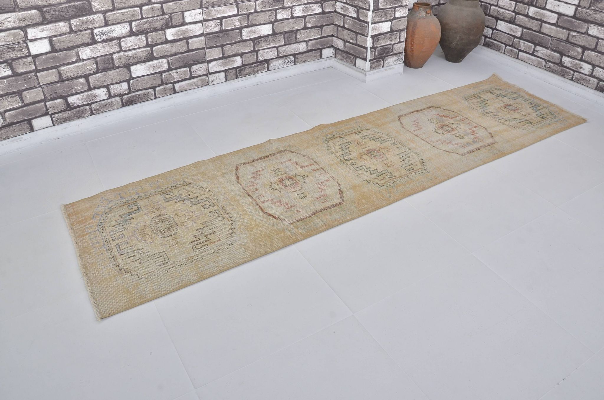 Oushak Antique Hallway Vintage Rug sku1930
