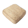 Pouf square floor cushion in natural bohemian jute raffia