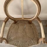 Louis XVI armchair with medallion back