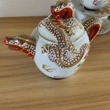 Japanese service with golden dragon pattern