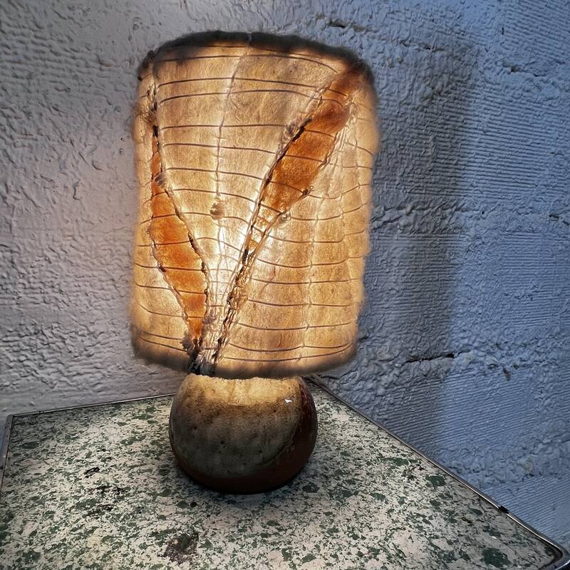 60s sandstone lamp