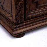 Carved library/sideboard, France, circa 1880.