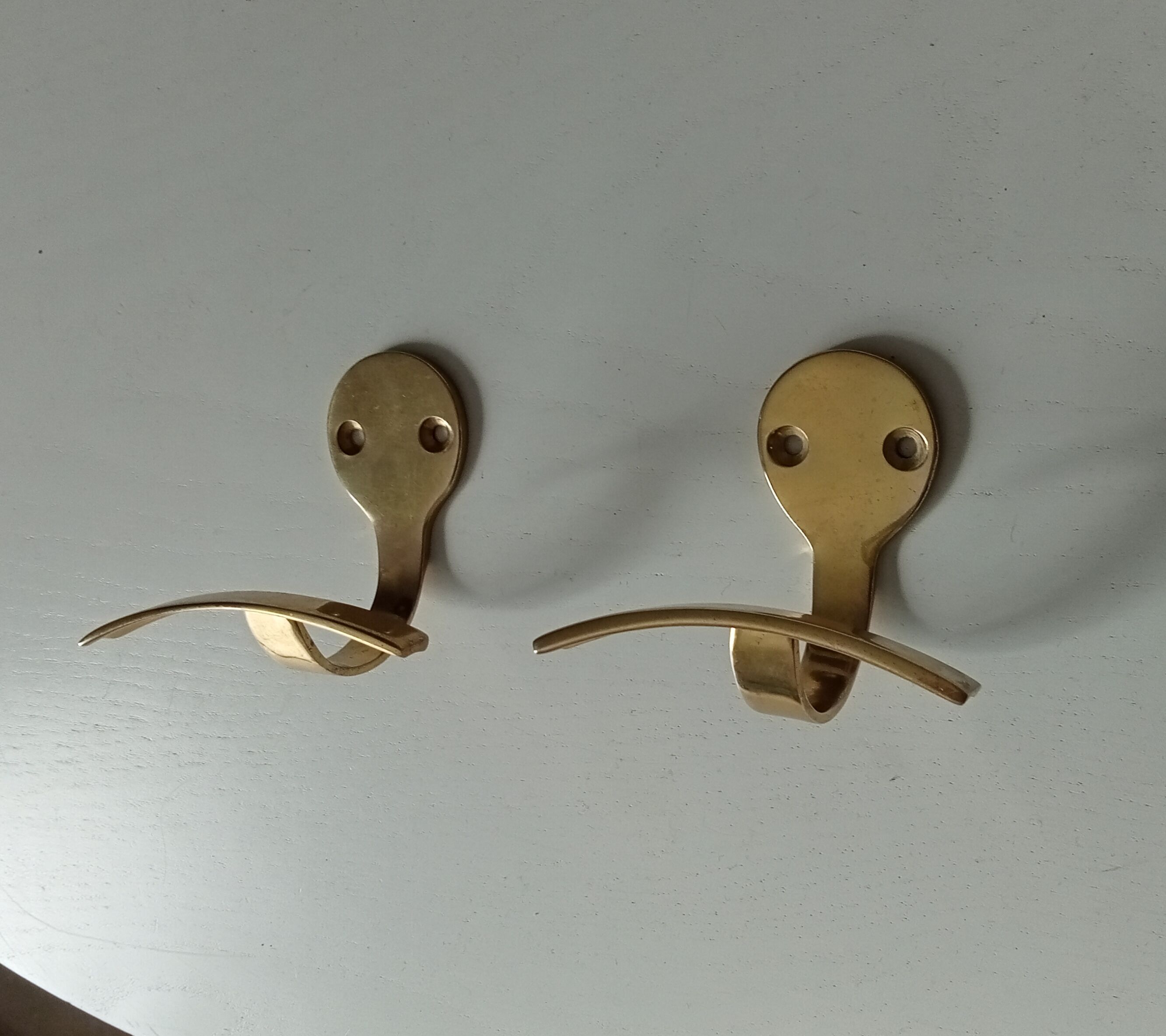 Pair of hooks vintage coat rack