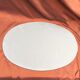 Oval mirror to lay beveled border vintage