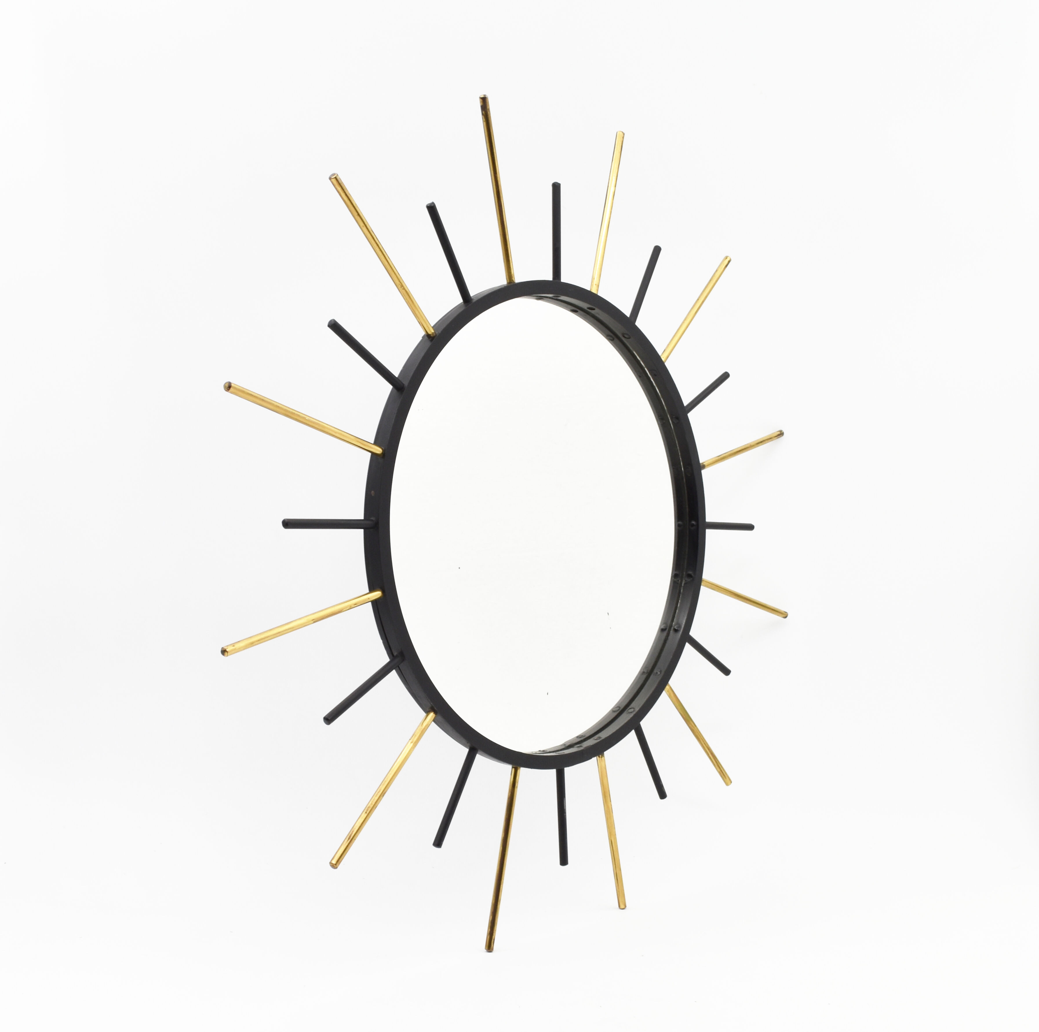 Vintage metal sun mirror - 47cm