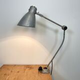 Lampe grise d’atelier industriel, années 1960