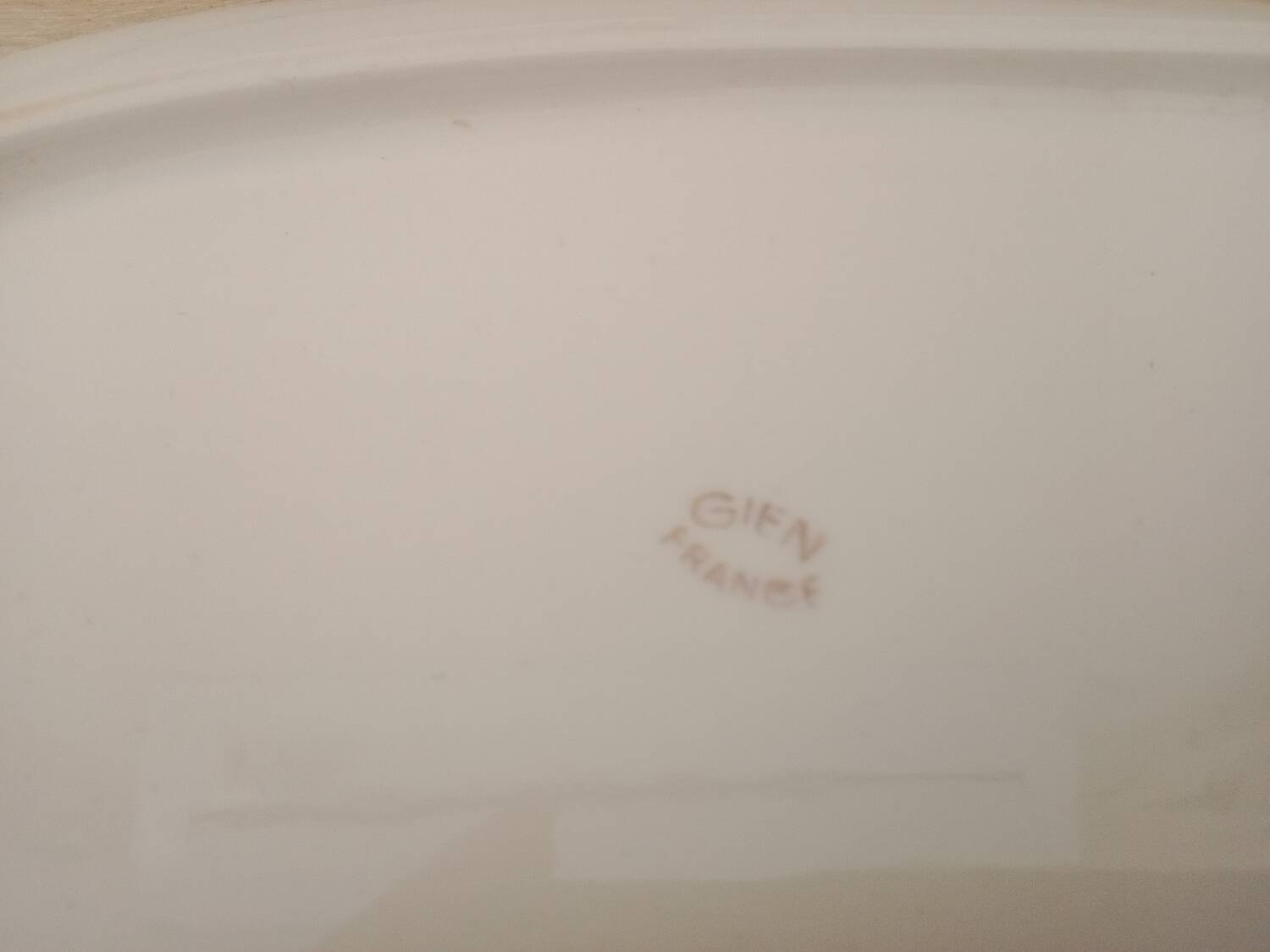 Gien earthenware dish